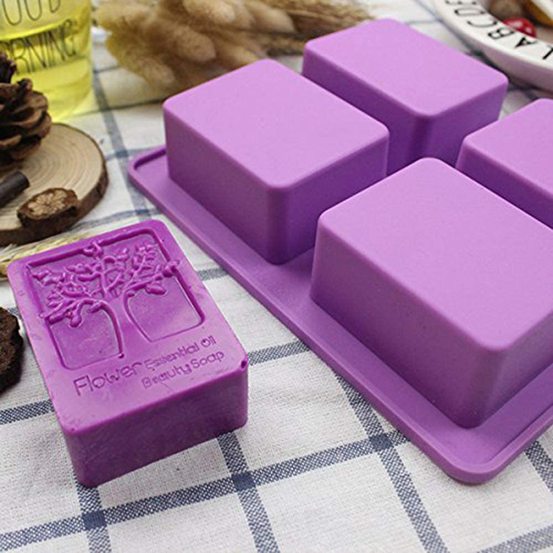Soap Making Lye - Rechteck Lebensbaum Silikon Seife Form Blume