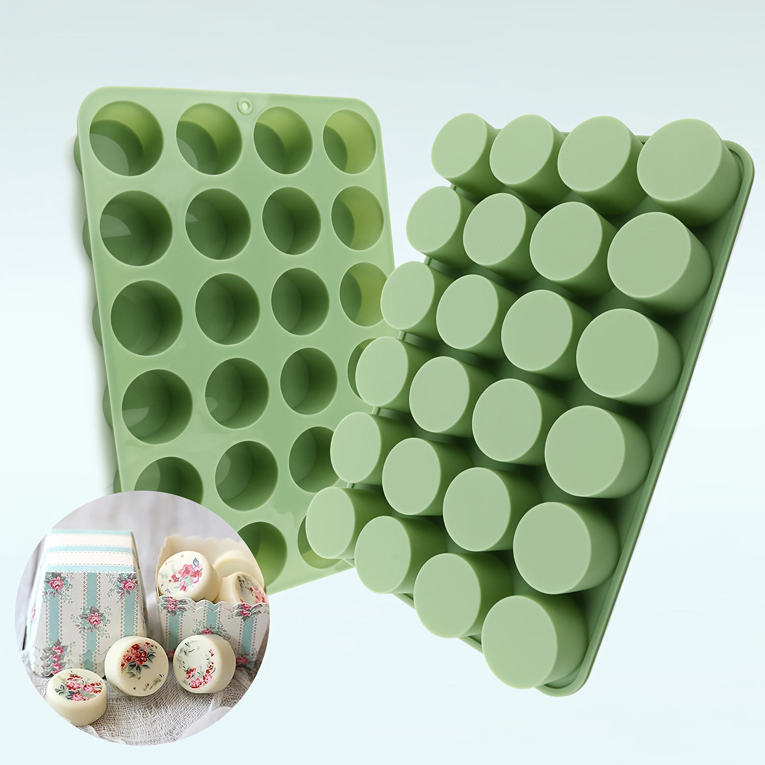 Soap Making Business - Eine runde Silikon-Eiswürfelform, Kuchenform, kann zum
