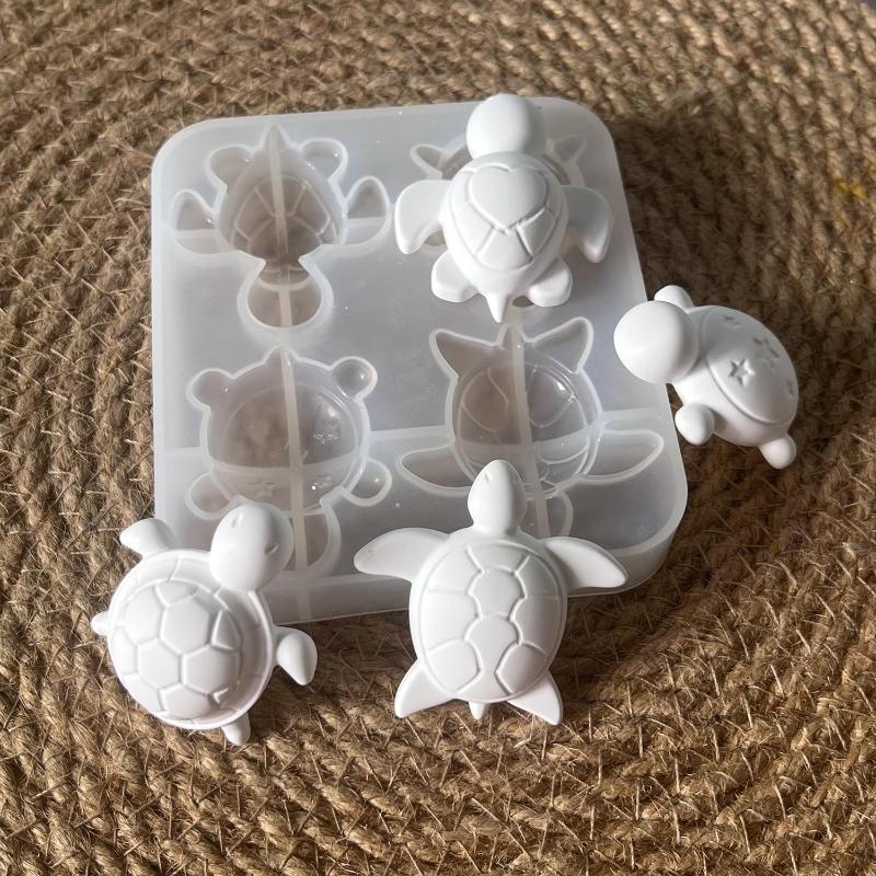 Soap Making Guide - Vier Schildkröten Gips-Silikonformen DIY Herz Stern