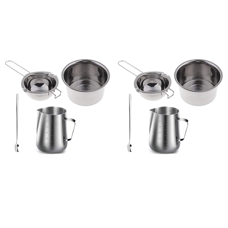 Soap Making Double Boiler - 8-teiliges Set aus Edelstahl mit Doppelkessel,