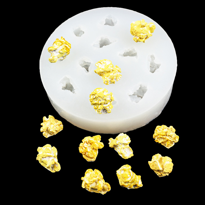 Soap Making Business - 12-Loch-Popcorn-Silikonformen für Fondant, Süßigkeiten, Schokolade, Gelee,