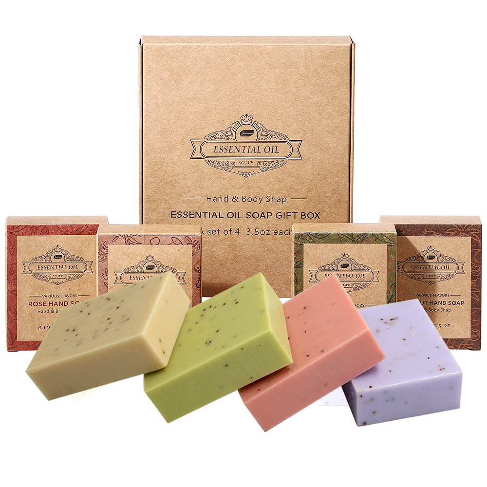 Soap Making Fragrance Oil - 4er-Pack lavendelfarbene mattierte Seife – 4,