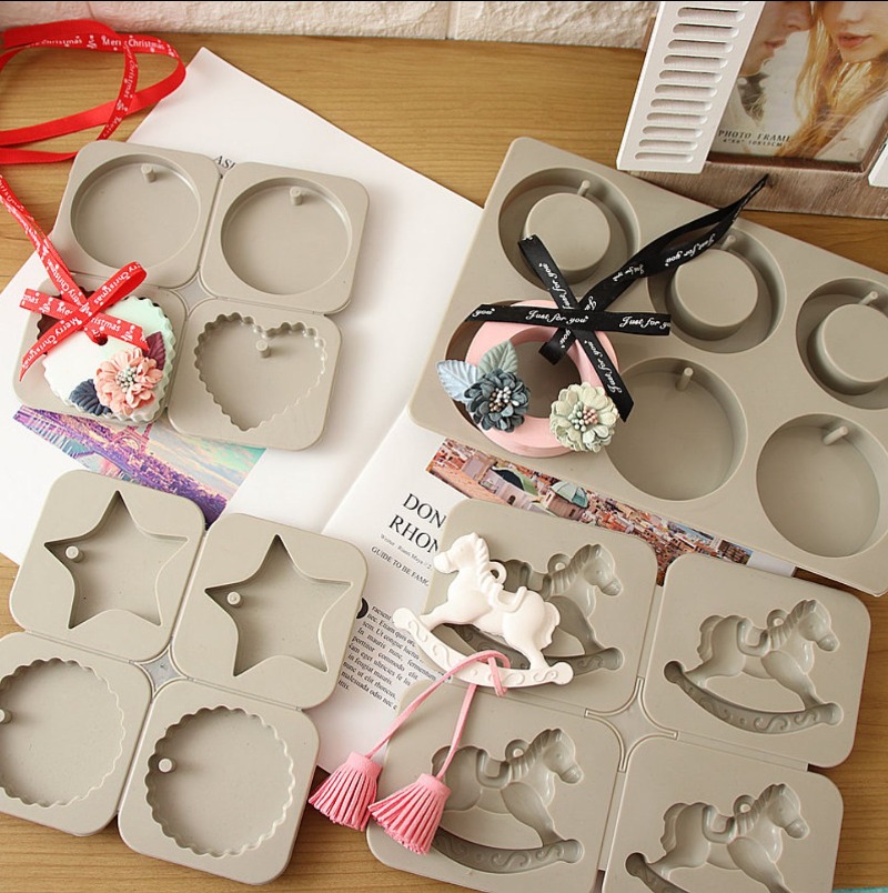 Soap Making Lye - DIY Silikon-Seifenform: Einfaches Entformen, Duftwachs-Etikett, Gips-Hängeform,