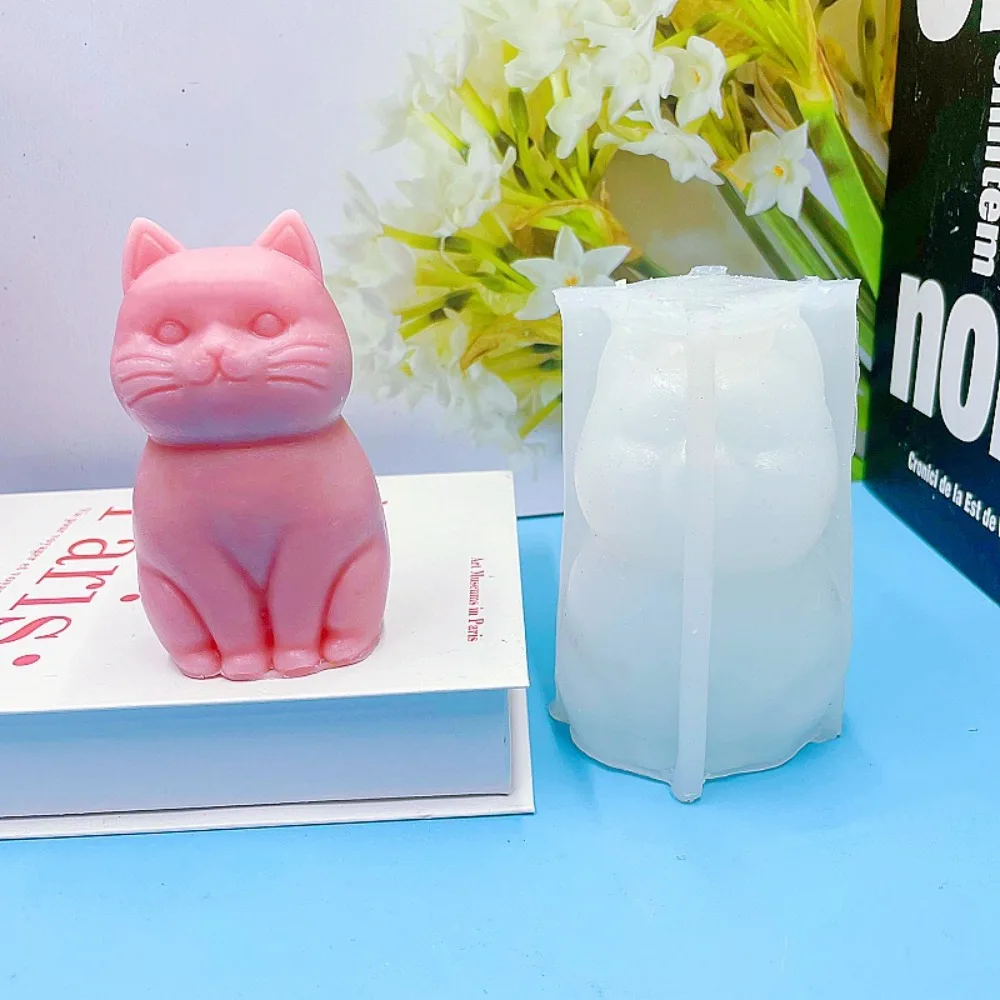 Soap Making Animal Fat - 3D Fette Katze Tier-Silikonform für Kerzen