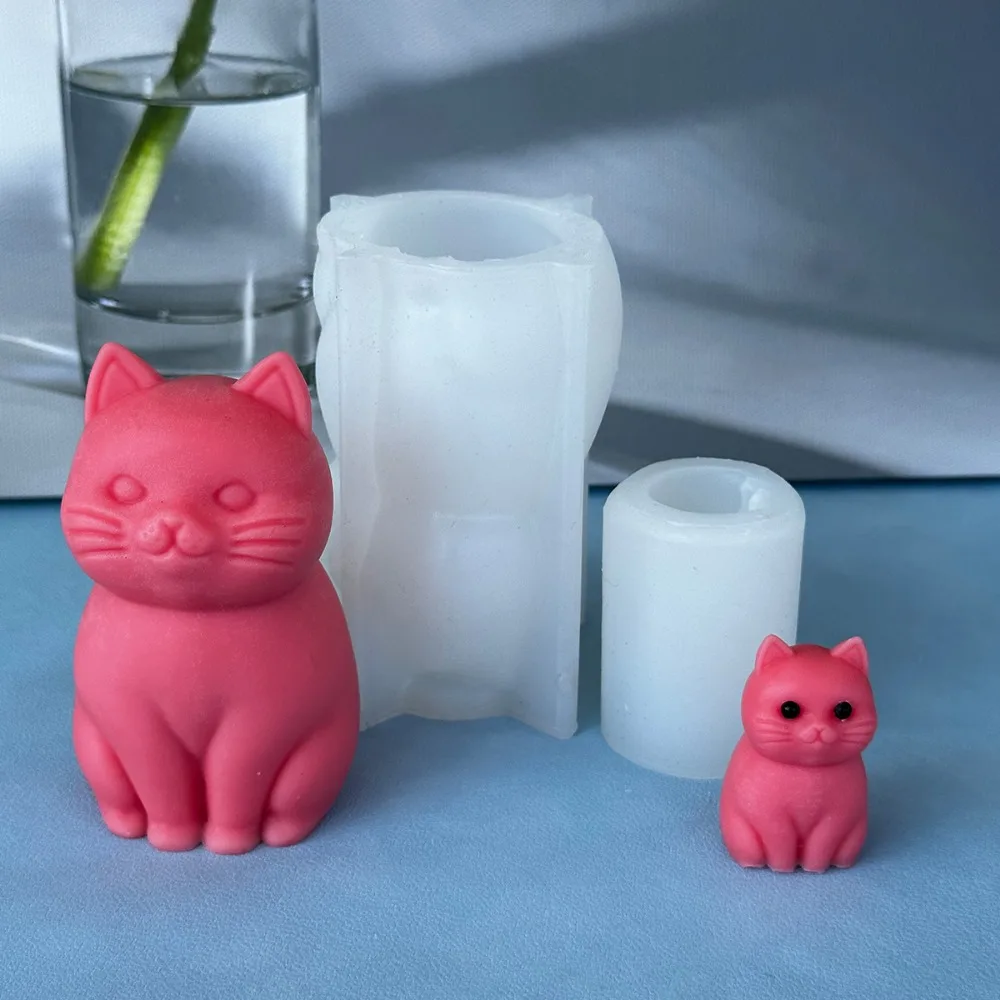 3D fette katze Tier Silikon Ke – Soap Making Animal Fat Bewertung und Preis
