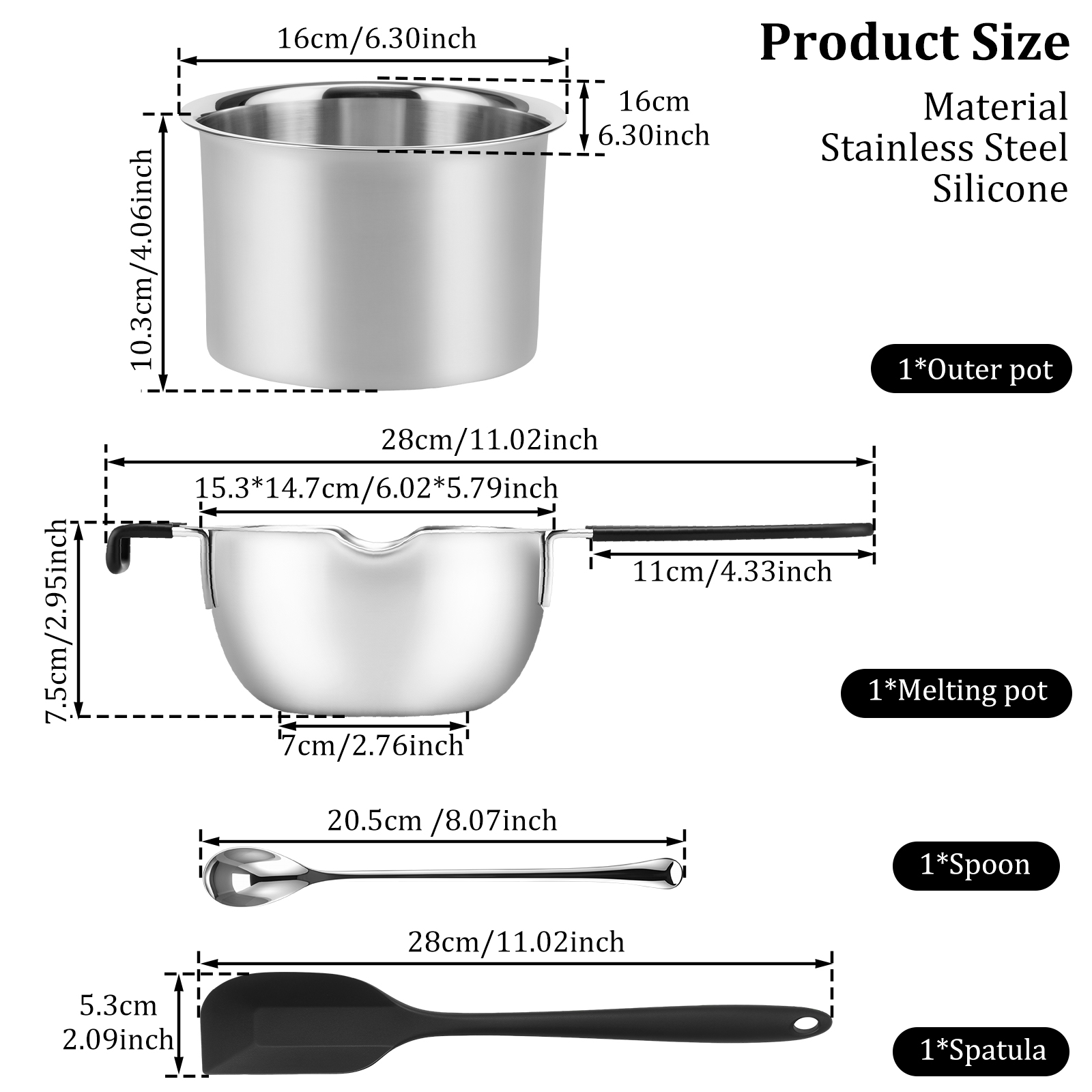 Vielseitiges Doppelkochtopf-Se – Soap Making Double Boiler Bewertung und Preis