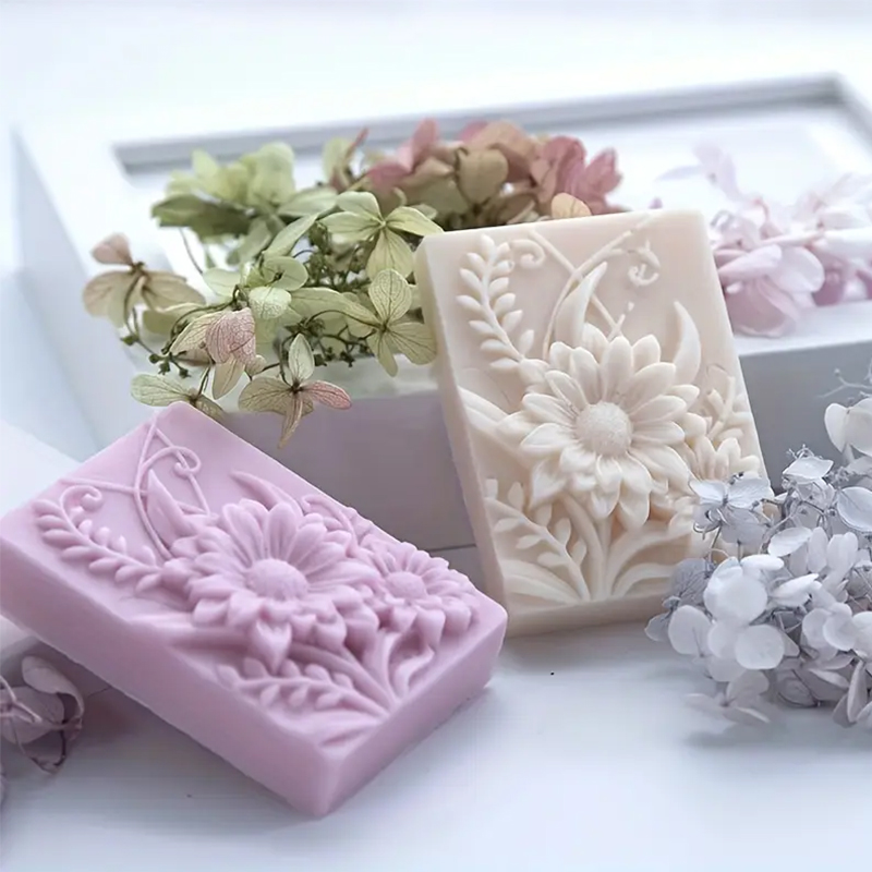 3D Blume Quadrat Seife Silikon – Soap Making Lye Bewertung und Preis
