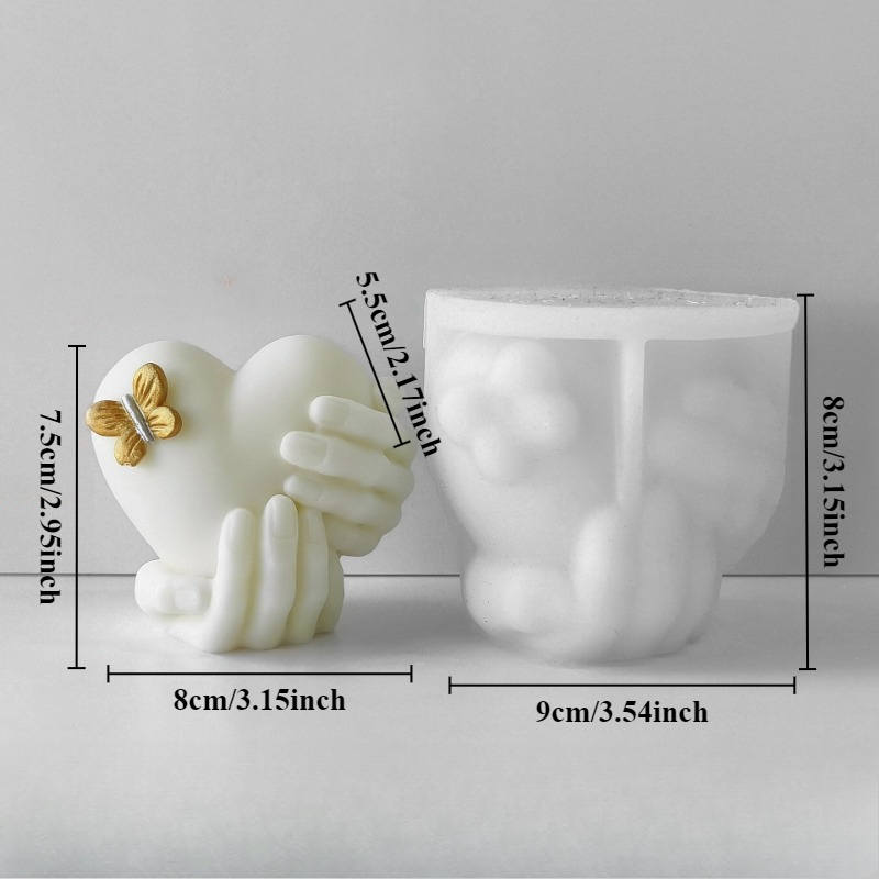Hand Halten Liebe Silikon Kerz – Soap Making Business Bewertung und Preis