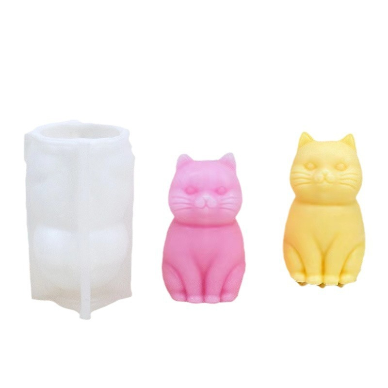 3D Fette Katze Tier-Silikonfor – Soap Making Animal Fat Bewertung und Preis