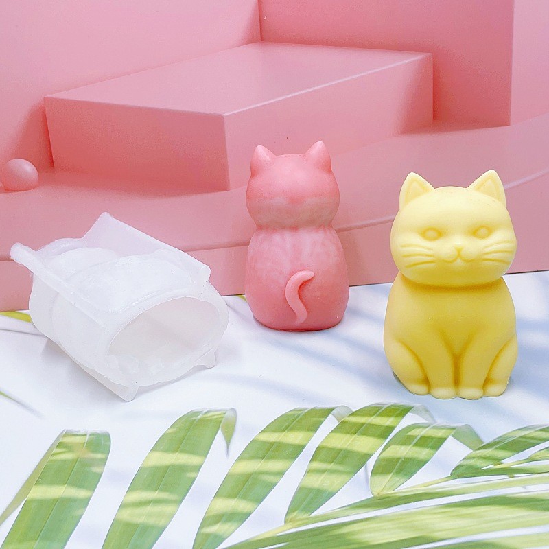 3D Fette Katze Tier Silikon Ke – Soap Making Animal Fat Bewertung und Preis