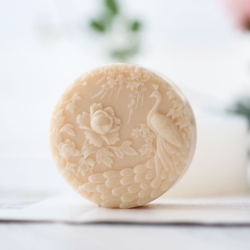 Silikon-Seifenform mit Pfauenb – Soap Making Lye Bewertung und Preis