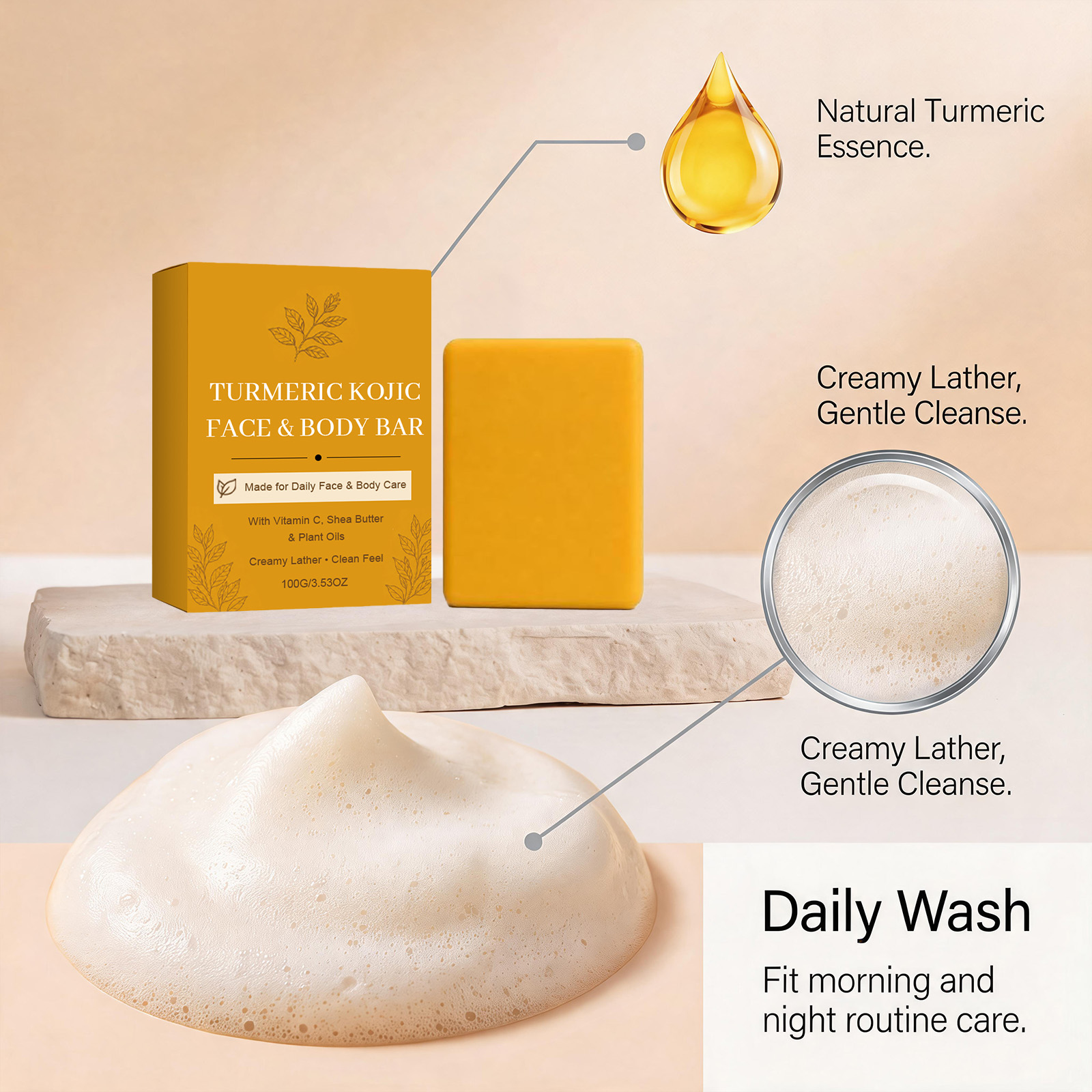 Kurkuma-Kojisäure-Handseife, P – Soap Making Oils Bewertung und Preis